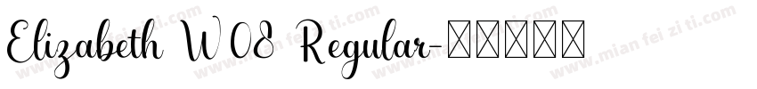 Elizabeth W08 Regular字体转换